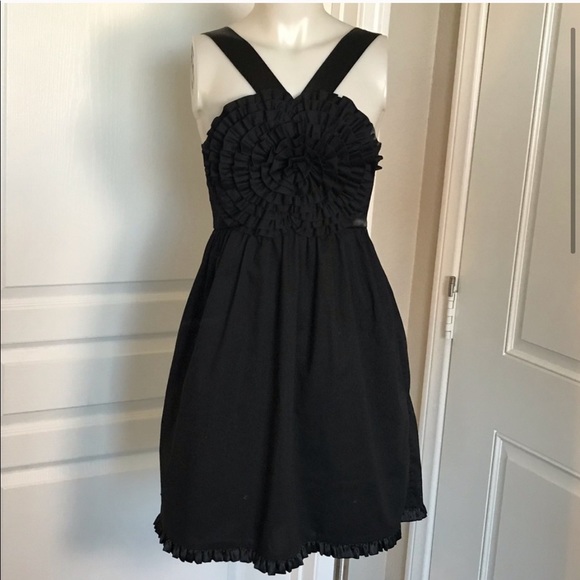 Anthropologie black flower dress - Picture 2 of 11